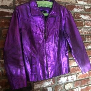 Purple Rain ! Wilson’s MAXIMA  leather jacket . S